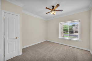 Office or bedroom right off of the foyer with direct bathroom access.