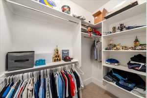 View of spacious closet