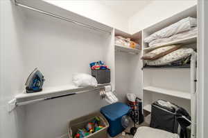 View of spacious closet