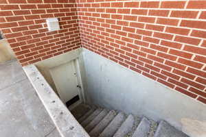 Entry to mechanical room and crawlspace.