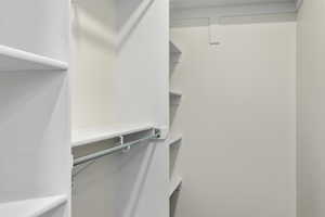 View of spacious closet