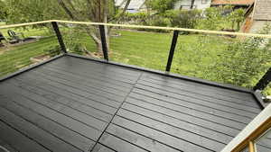 View of deck