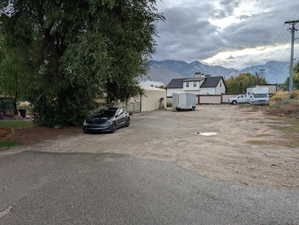 View of asphalt road with a mountain view