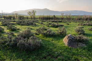 Mountain view featuring rural landscape