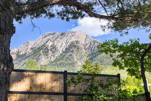View of Mt Olympus backdrop