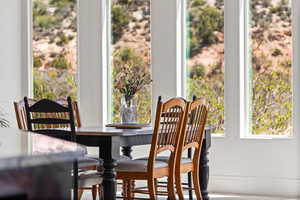View of dining space