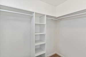 View of spacious closet