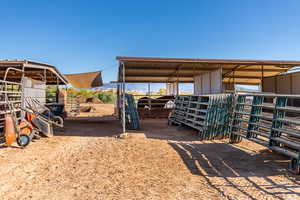 View of outbuilding with an exterior structure and an outbuilding