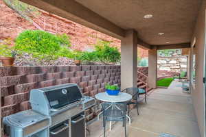 View of patio / terrace featuring area for grilling