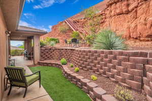 View of yard with a patio area