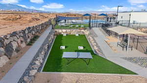 Surrounding community featuring a mountain view