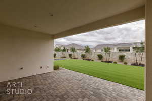 View of patio