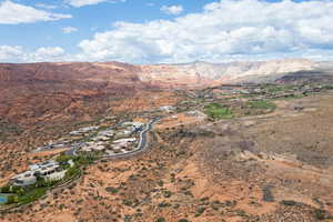 View of mountain background featuring a desert landscape