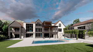 Fully landscaped and fenced-in yard. POOL, and outdoor pickleball court INCLUDED.
