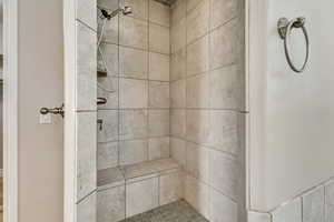 Full bathroom with a stall shower
