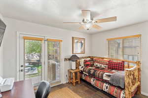 Bedroom 4 with a balcony