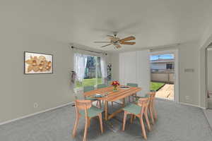 Great Room staged as secondary dining