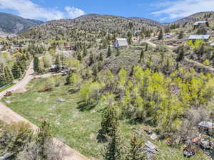 Drone / aerial view of mountains