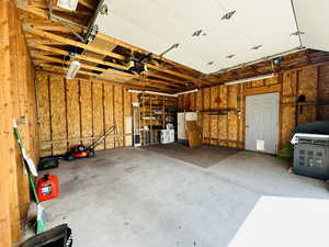 Inside of garage