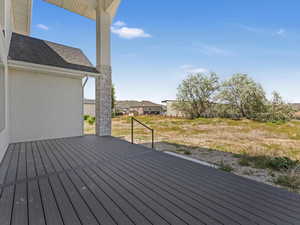 Deck view of backyard to the north west
