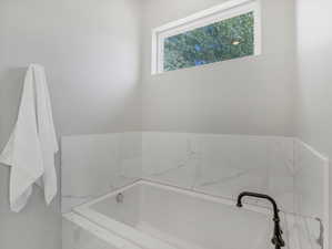 Primary suite, separate tub
