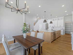 Dining space, current dining room table is 63" x 31"