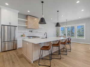 Upgraded appliances throughout the kitchen