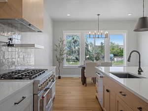 Upgraded appliances throughout the kitchen