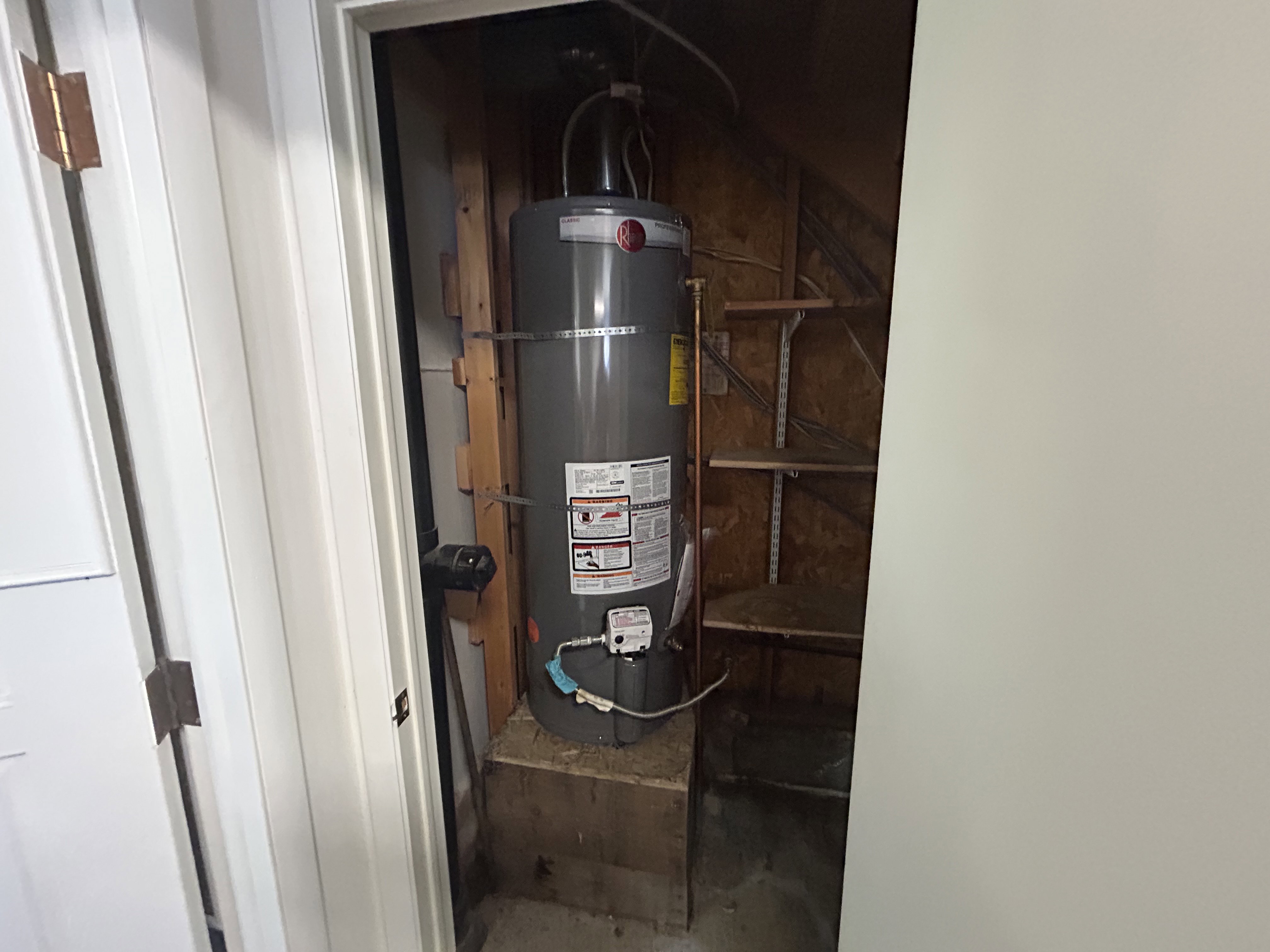 Utilities featuring water heater