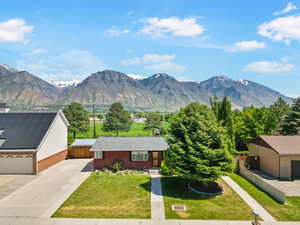 View of mountain background