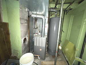 Utilities with gas water heater