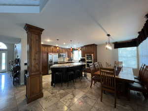 View of dining room