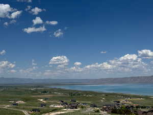 Water view featuring a mountainous background