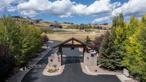 View from above of property