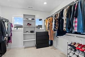 Spacious closet for the primary bedroom
