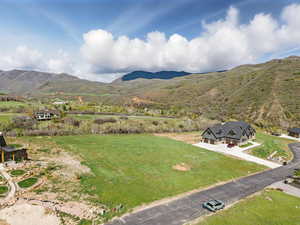 View looking north from front west corner