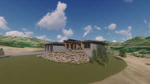 Rendering of the proposed home plans.