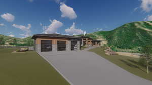 Rendering of the proposed home plans.
