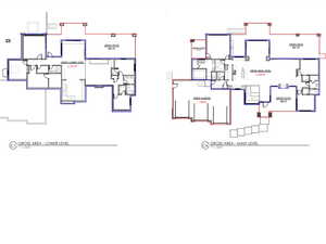 Upper & lower level floor plan