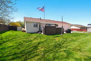 View of back of property