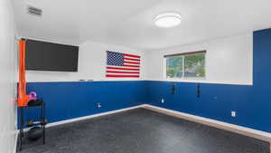 Empty room with baseboards