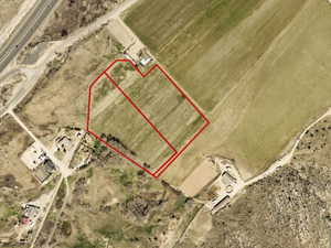 Map / location with property parcel outlined