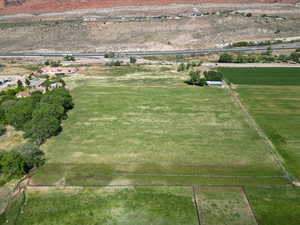 Aerial view of property's location featuring rural landscape