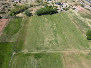 Aerial overview of property's location featuring rural landscape