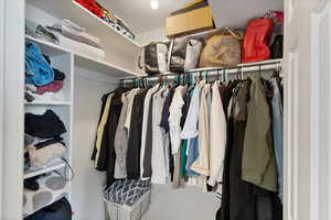 View of spacious closet