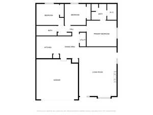Floorplan Features Spacious Family Room & Primary Suite, plus 2 Extra Bedroom & a Main Bathroom.