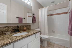 Main Bathroom with Granite Countertops