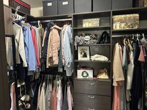 View of spacious closet