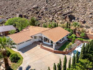 View from above of property