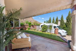 View of patio